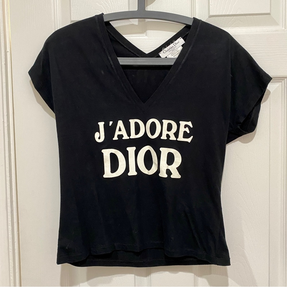 Christian Dior 2000s pre-owned J'Adore Dior print T-shirt